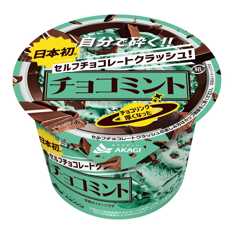 アイス] 赤城乳業 セルフチョコレートクラッシュチョコミント 150ml×6