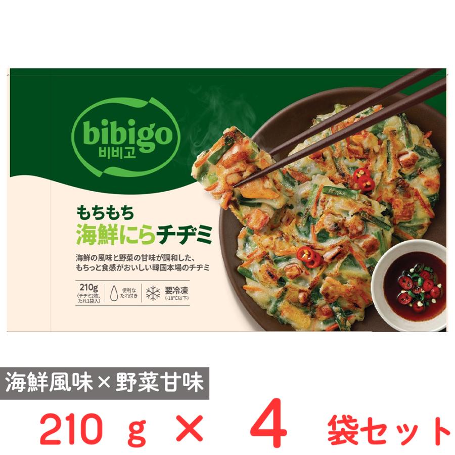 CJ FOODS [冷凍] CJ FOODS JAPAN bibigo もちもち海鮮にらチヂミ 210g