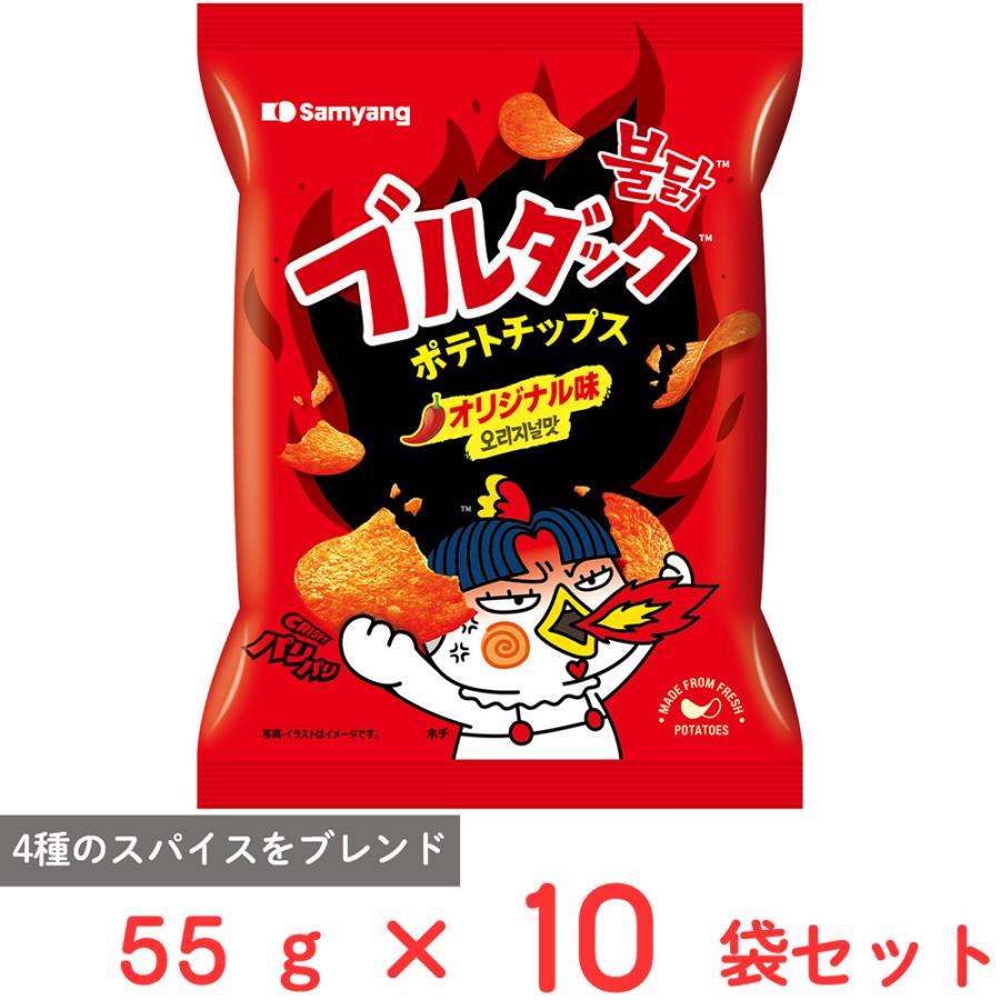 ブルダック 三養ジャパン ブルダックポテトチップス オリジナル 55g×10