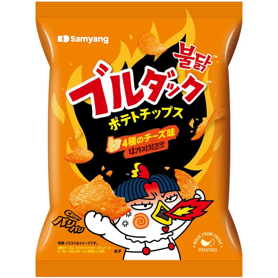 三養ジャパン ブルダックポテトチップス 4種のチーズ 55g×20袋 : Smile