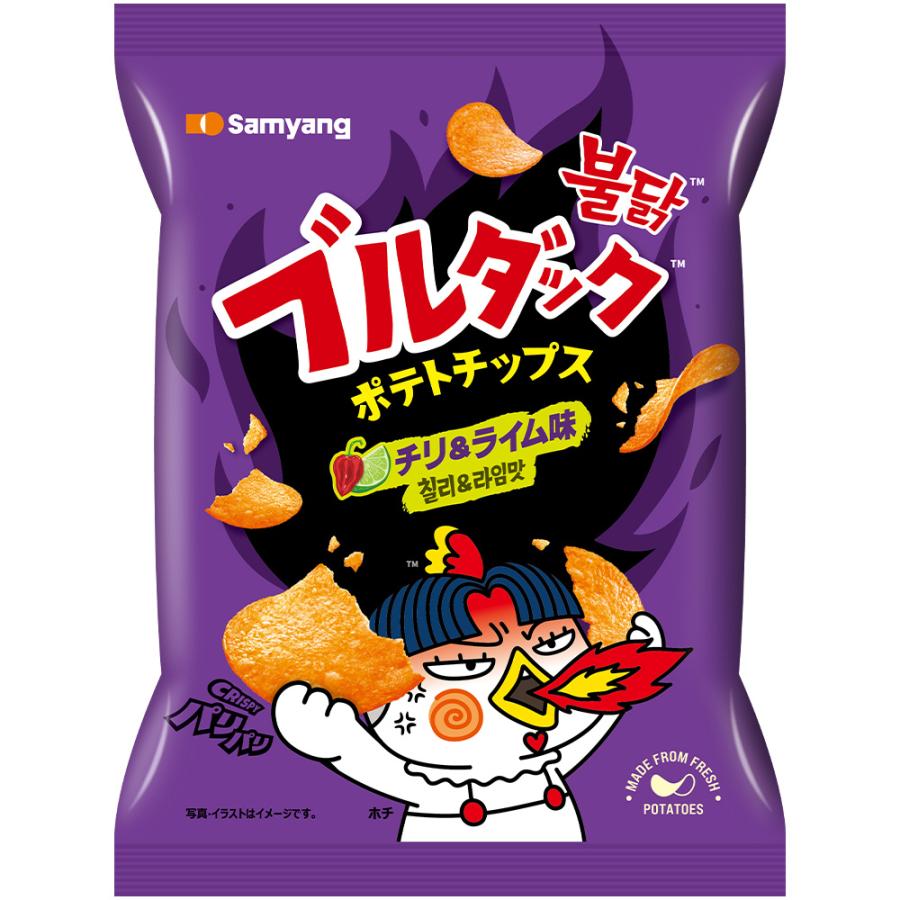 三養ジャパン ブルダックポテトチップス チリ＆ライム 55g : Smile