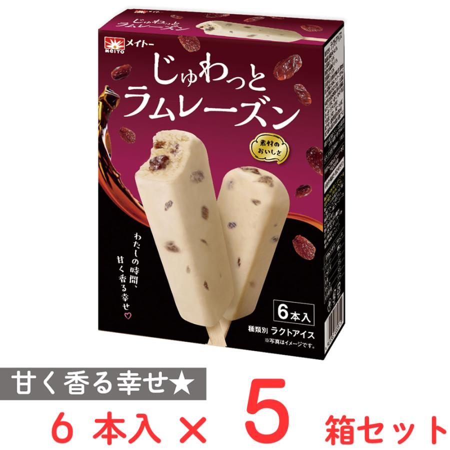 アイス] 協同乳業 じゅわっとラムレーズン 6本入×5箱 : Smile