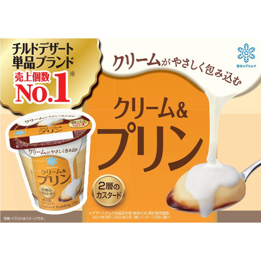 プリン　ＨＣ100 ２本、クリーム２個 雪印メグミルク [冷蔵] クリーム＆プリン 110g×20個 : Smile Spoon