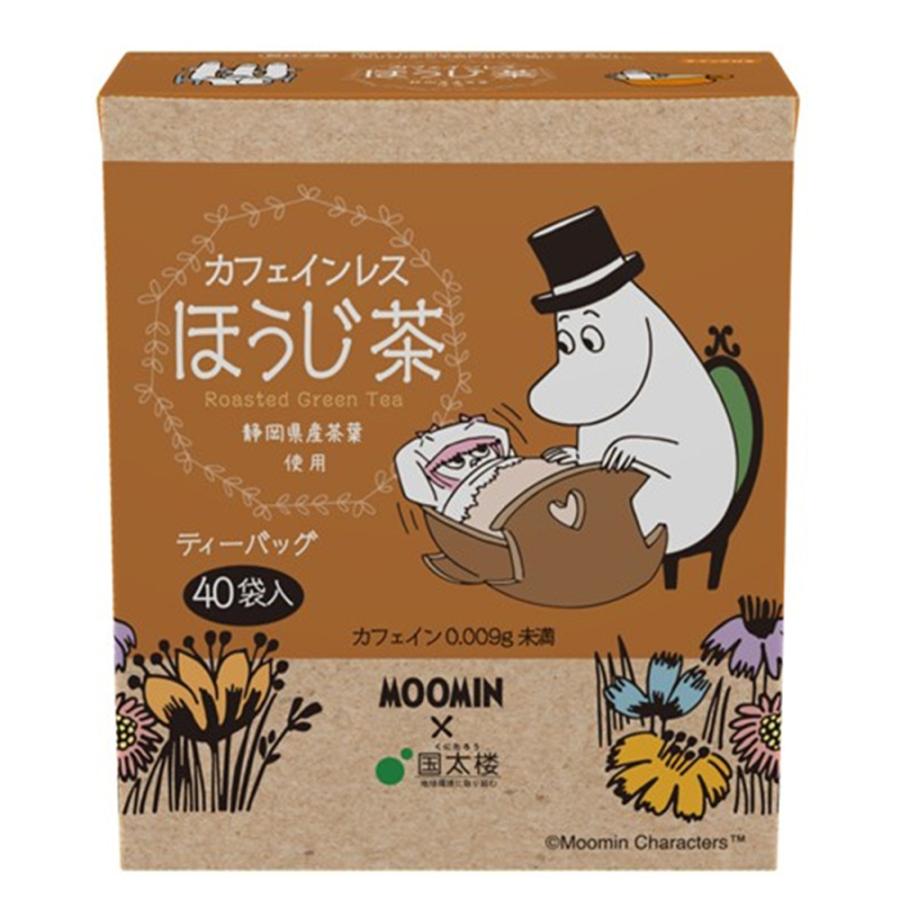 国太楼（Kunitaro） ムーミン カフェインレスほうじ茶三角TB40P×2箱