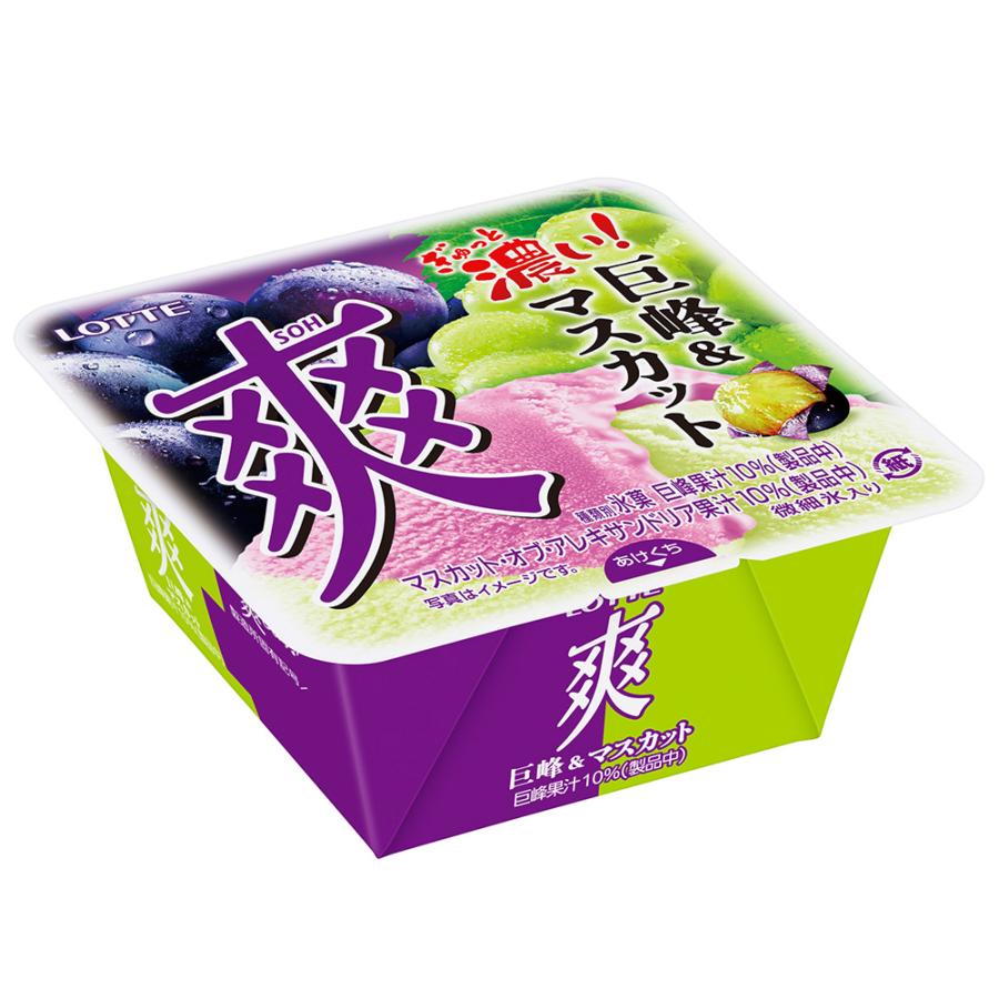 ロッテロッテ。 ロッテ（LOTTE） [アイス] 爽 巨峰＆マスカット 185ml×2個 : Smile