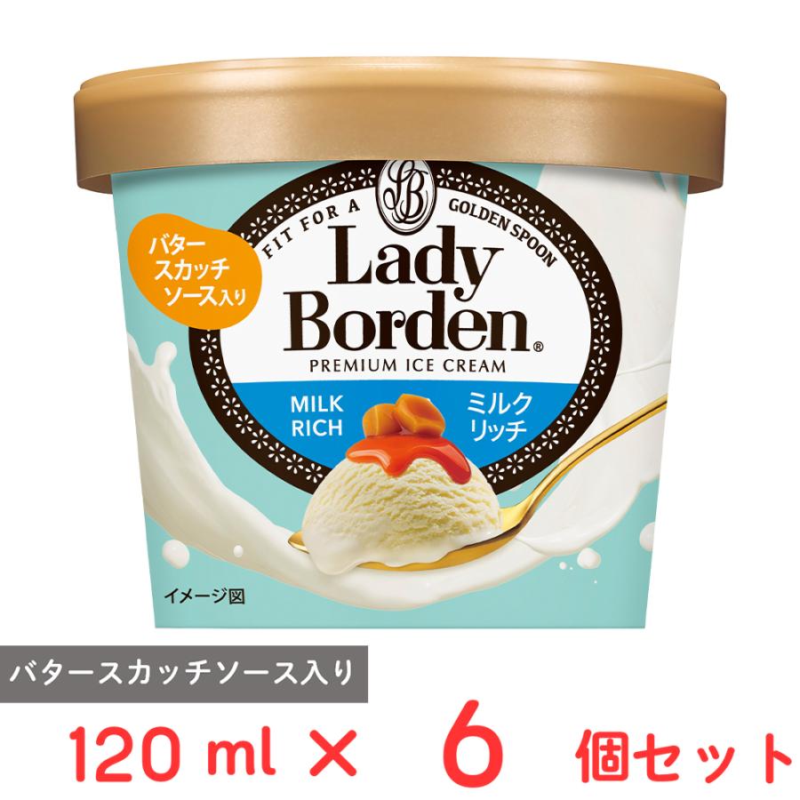 レディーボーデン [アイス] ロッテ ミニカップ ミルクリッチ 120ml×6個