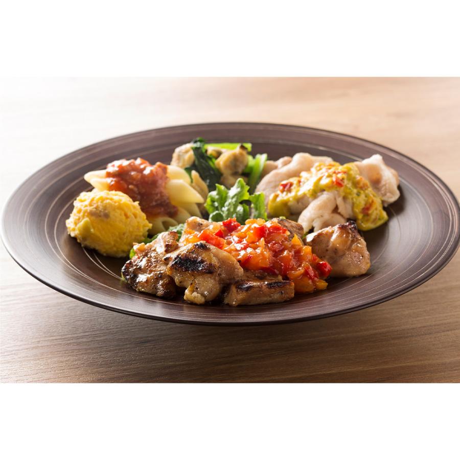 [冷凍] ニチレイフーズ 気くばり御膳PowerDeli 炭火焼チキンのサルサ風ソース＆豚肉のカレーソースプレート 240g×10個_3