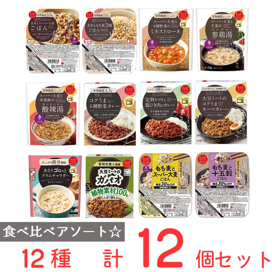 からだスマイルプロジェクト 全シリーズ ごはんパック レトルトカレー スープ アソートセット 大幅にプライスダウン