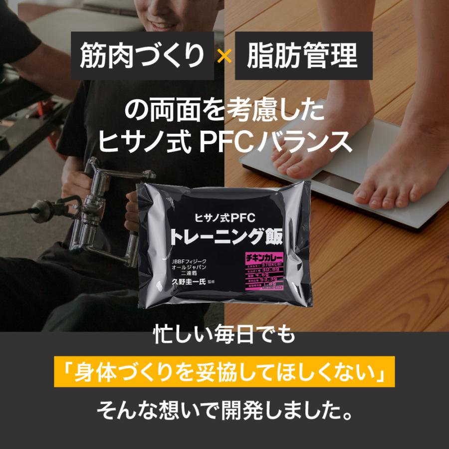 [冷凍] ヒサノ式PFCトレーニング飯 3種×各2個（大豆鶏そぼろ ガパオ チキンカレー） 冷凍弁当 ご飯付き ヒサーノ ストック |  | 09