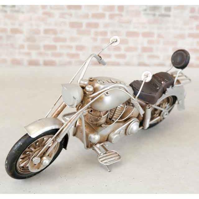 本物　ブリキモーターサイクルTOY ブリキのおもちゃ ヴィンテージ モーターサイクル［SILVER WOLF