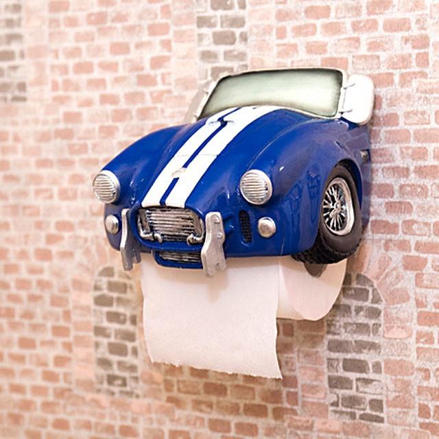 オールディーズ トイレットペーパーホルダー BLUE CAR｜smilevillage｜03