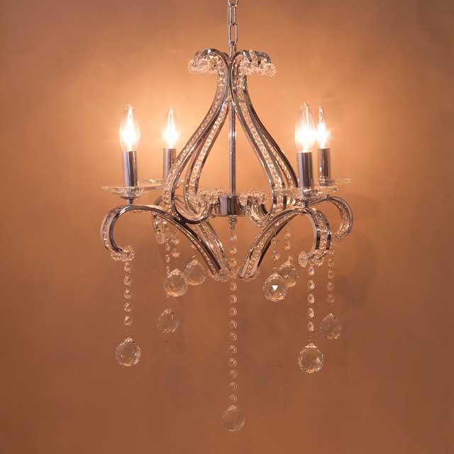 クリスタル シャンデリア KISHI キシ（4灯） : SmileVillage