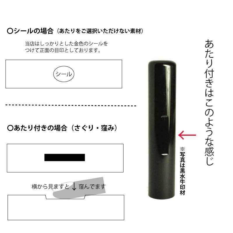 印鑑 実印 銀行印 芯持黒水牛/芯持オランダ水牛 印鑑ケース付きセット