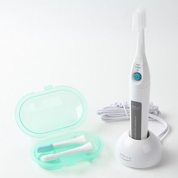 超音波歯ブラシ スマイルエックス AU-300D グレー 替えブラシ3パック付】超音波歯ブラシ スマイルエックス AU