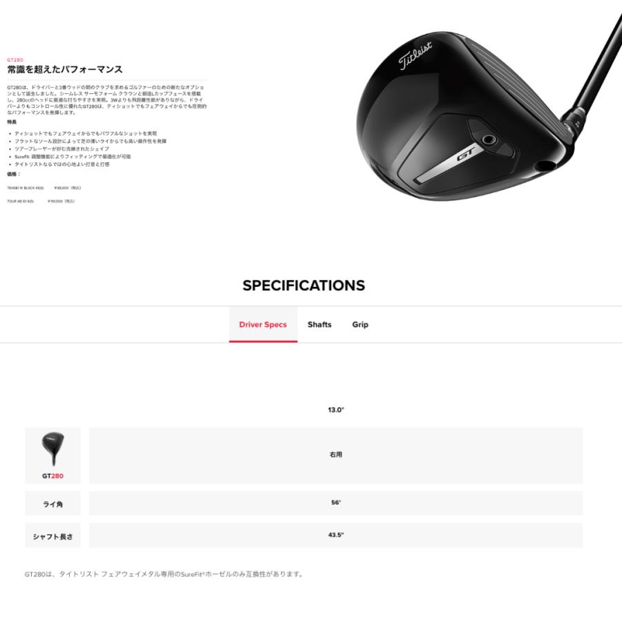 Titleist 最新202タイトリスト GT280 MIni Driver ミニ Titleist 最新202タイトリスト GT280 MIni Driver ミニ
