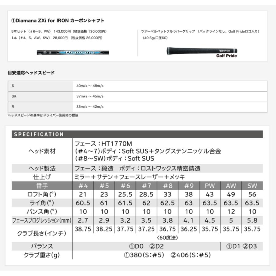 ZX（スリクソン） 【単品】2025最新 スリクソン SRIXON ZXi4 5番