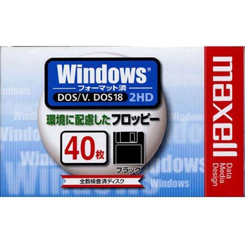 maxell 3.5インチFD WINDOWS 超熱 MFHD18D40K 大注目 40枚