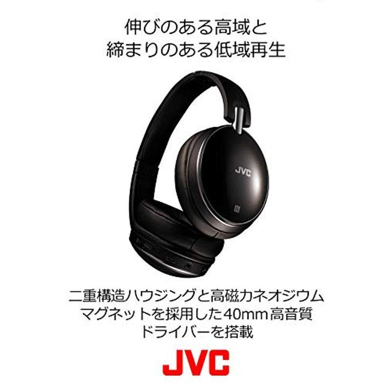 JVC HA-S88BN ノイズキャンセリングヘッドホン Bluetooth・NFC対応 連続27時間再生 有線接続対応 ハンズフリー通話用 JVC HA S88BN ノイズキャンセリングヘッドホン Bluetooth NFC対応 連続27時間再生 有線接続対応 　