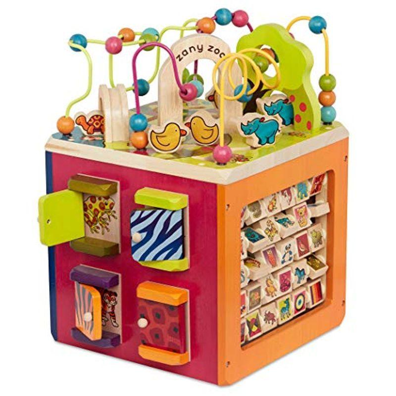 B. toys アクティビティーキューブ ビーズコースター 手遊びいっぱい 木のおもちゃ 12ヶ月? 正規品