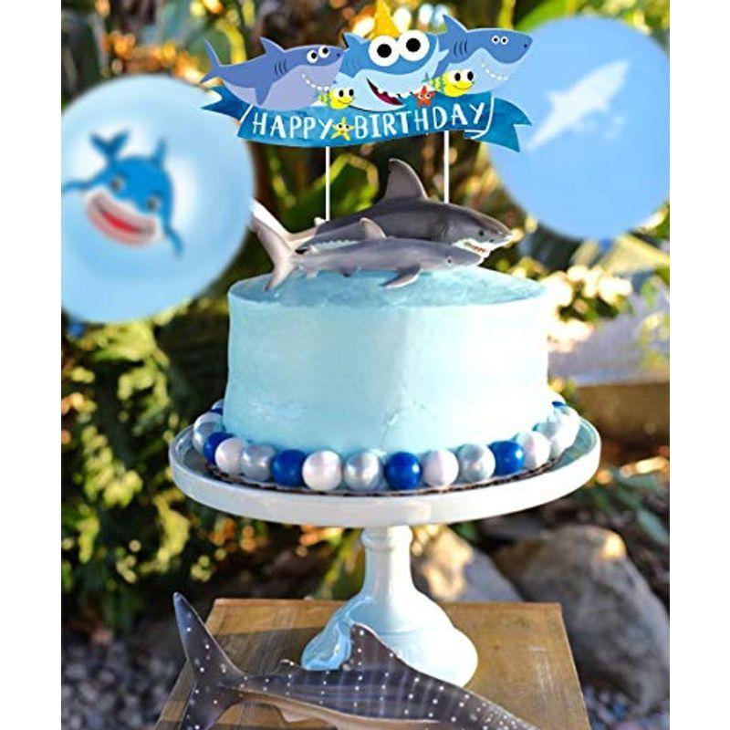 誕生日飾り サメ装飾 動物バルーン ガーランド ケーキトッパー 海 男の子 紙吹雪 バースデー 誕生日デコレーションセット40入り Xjmkhk5jcb 家具 インテリア Windowrevival Co Nz