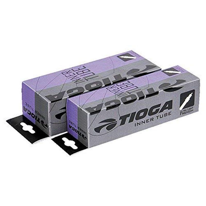 TIOGA(タイオガ) 2本セット ウルトラライトインナーチューブ(フレンチバルブ・バルブ長48mm) 700×18-25c ETRTO(1