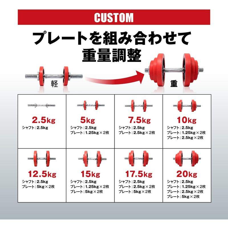 【推し】 IROTEC（アイロテック） ラバー ダンベル 40KGセット（片手20kg×2個）スチールダンベル筋トレ 筋力トレーニング ダイエット器具 【1847045859】(11205円)