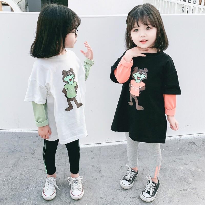 子供服 セットアップ 上下セットアップ キャラクタープリント スウェット 女の子 春コーデトレーナー 女児 コットン 春コーデ 定番 ベーシック レギンス 01longt1 子供服スマイリーマミー 通販 Yahoo ショッピング