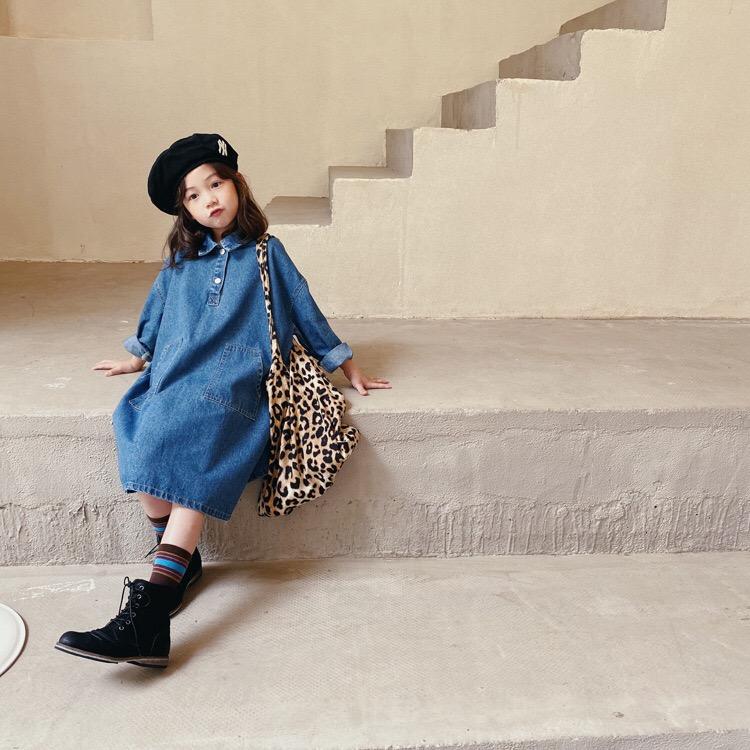 こども服 デニムワンピース チュニック シャツワンピース ジーンズ ワンピース キッズ デニムシャツ 秋 ジーンズ お出かけ ロングデニム 0721denimone Piece 子供服スマイリーマミー 通販 Yahoo ショッピング