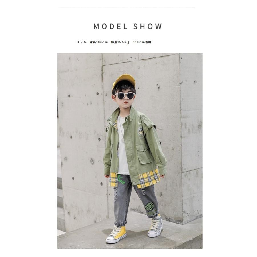 こども服 ジャケット アウター 重ね着風 レイヤード ゆったり 男の子 キッズ おしゃれ こども服 ジャケット かっこいい おしゃれ 上着 0903jacket2color 子供服スマイリーマミー 通販 Yahoo ショッピング