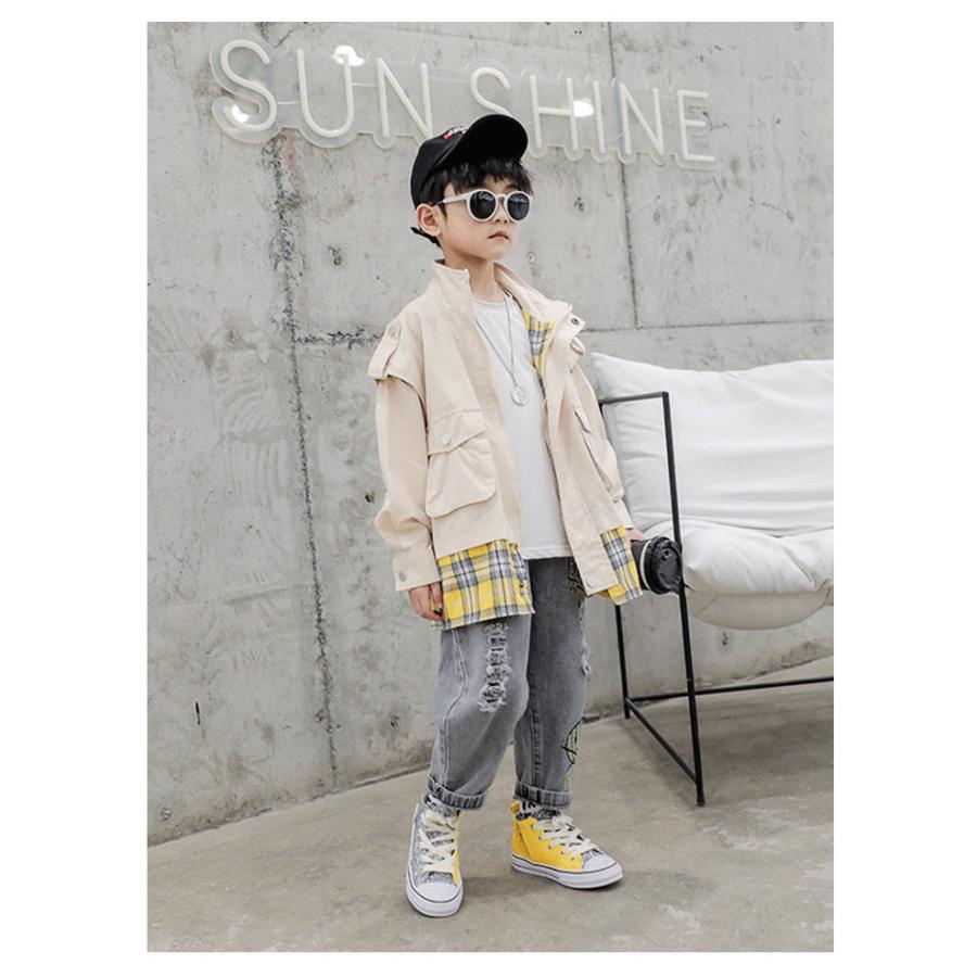 こども服 ジャケット アウター 重ね着風 レイヤード ゆったり 男の子 キッズ おしゃれ こども服 ジャケット かっこいい おしゃれ 上着 0903jacket2color 子供服スマイリーマミー 通販 Yahoo ショッピング