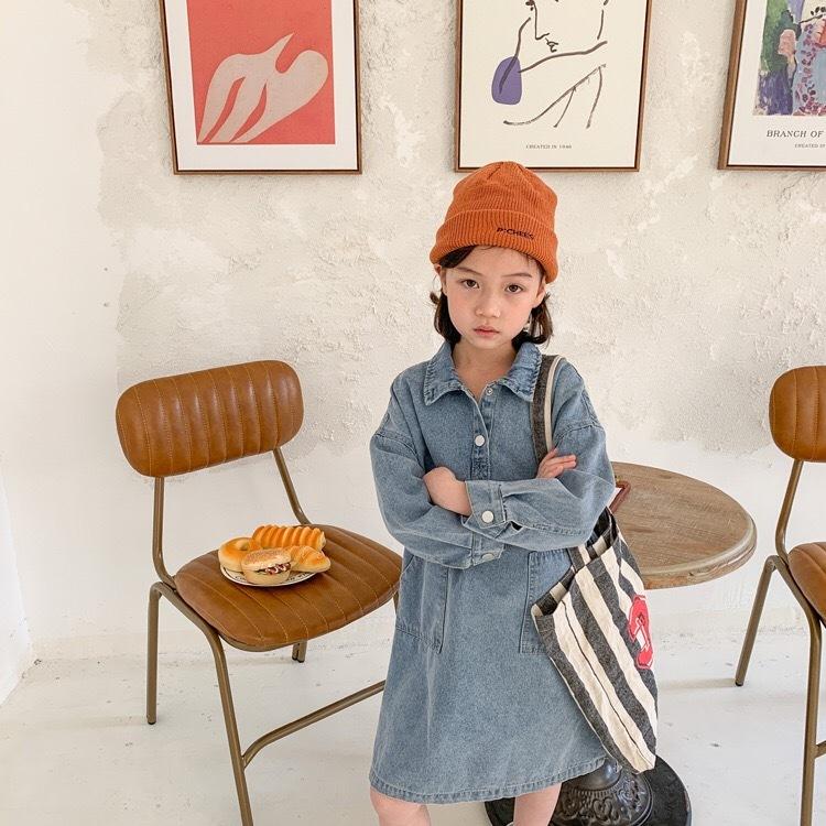 こども服 デニムワンピース 春コーデ チュニック シャツワンピース ジーンズ ワンピース キッズ デニムシャツ 春 ジーンズ お出かけ ロングデニム 21 2101denim 子供服スマイリーマミー 通販 Yahoo ショッピング