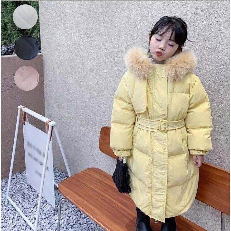 人気ブランドを ダウンコート ロングコート キッズ服 女の子服 冬着 フード付き 韓国風 女の子 秋冬 アウター 上品 子供コート ダウンジャケット キッズコート おしゃれ 公式 Neolen Com