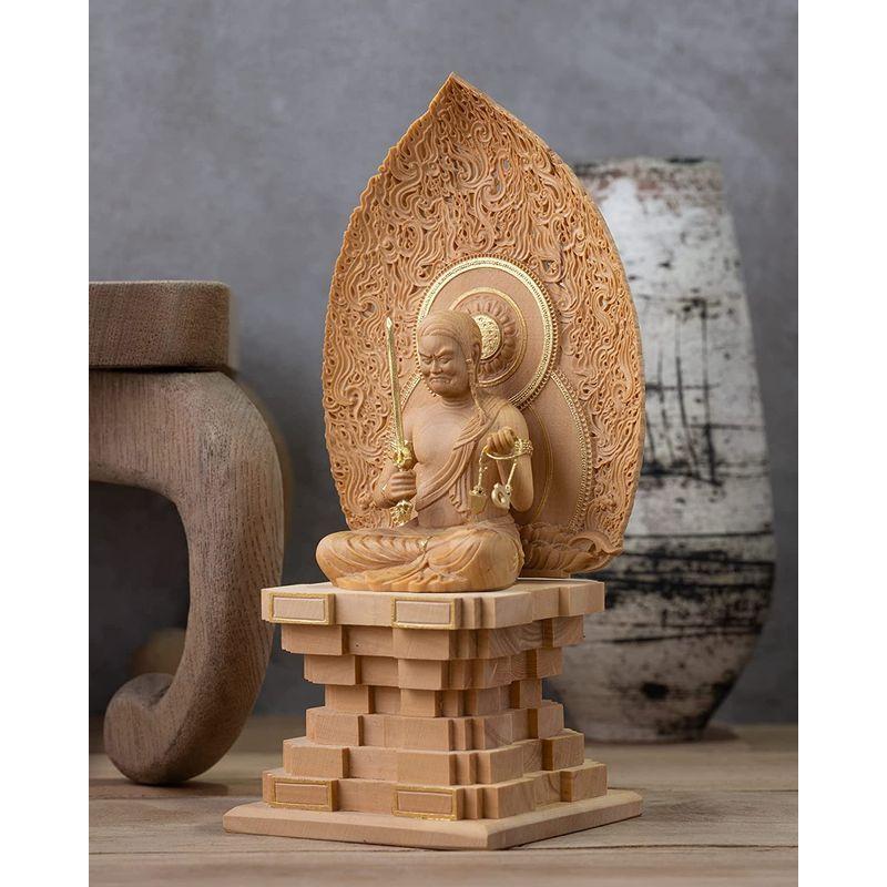 3周年記念イベントが極小仏 不動明王座像?15cm東寺型（木製 仏像