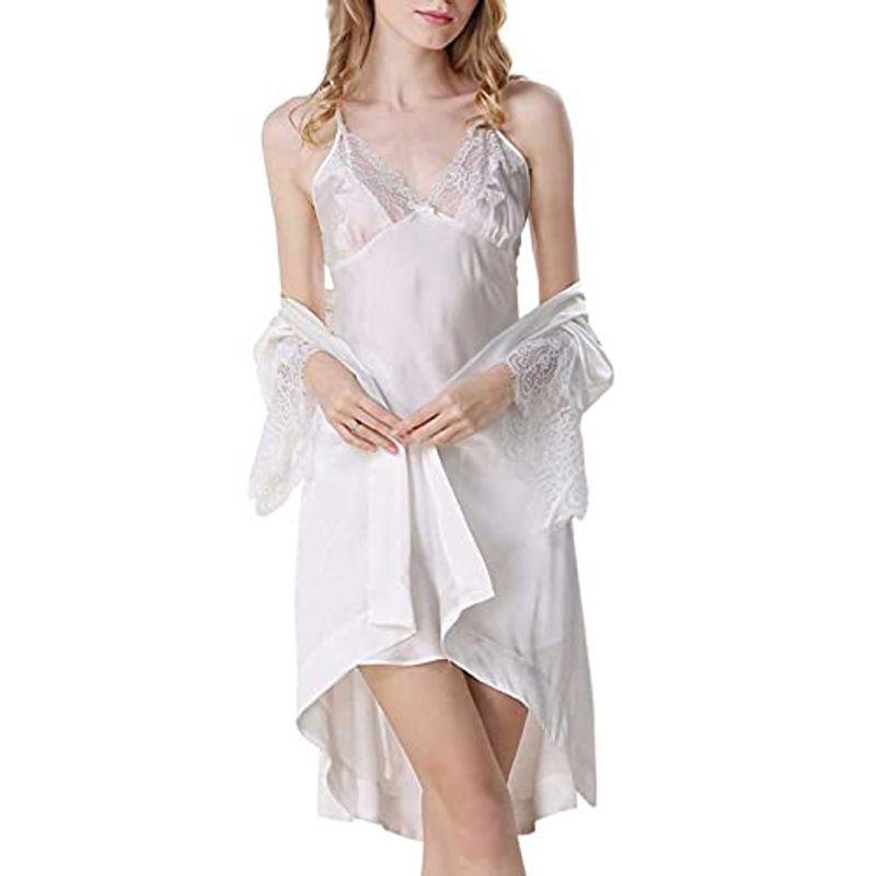 □ご予約品□ (MAYUDAMAシルク)シルク スリップ ガウン マルベリー