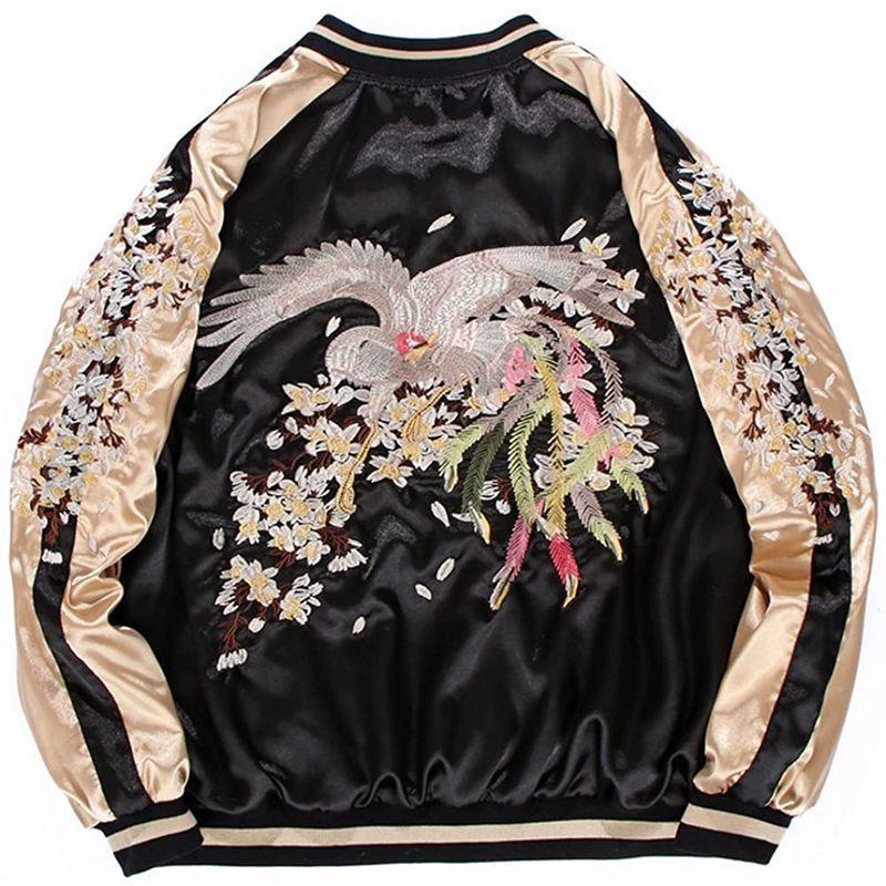激安商品 Sspec 男女兼用 野球服 S 2way仕様 横須賀ファッション リバーシブル スカジャン 鳳凰刺繍マーク その他コート アウター Michiganestateplanning Com