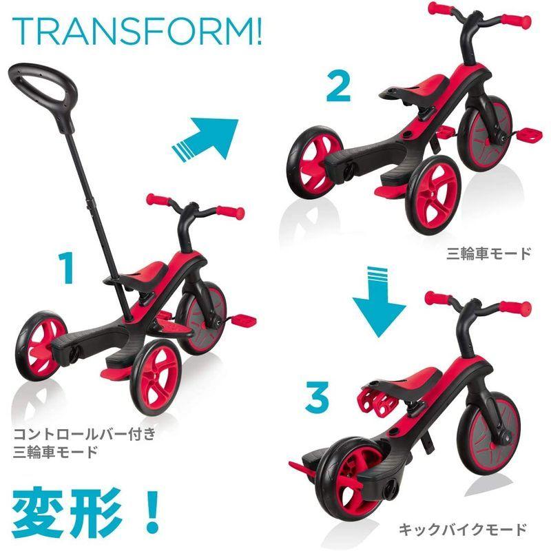 GLOBBER 三輪車 キックバイク ペダル付き エクスプローラー トライク 3in1 ティール WLGB631105 変身バイク 3段階変 三輪車 キックバイク ペダル付き エクスプローラー トライク 3in1 ティール WLGB631105 変身バイク 3段階変