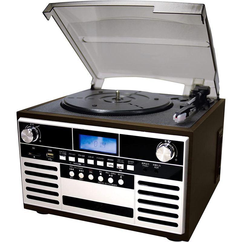 FUZE Bluetooth搭載多機能レコードプレーヤー CLS60 レコード(EP/LP) CD AM/ワイドFM カセットテープ SD/ Bluetooth搭載多機能レコードプレーヤー CLS60 レコード EP/LP CD AM/ワイドFM カセットテープ SD/