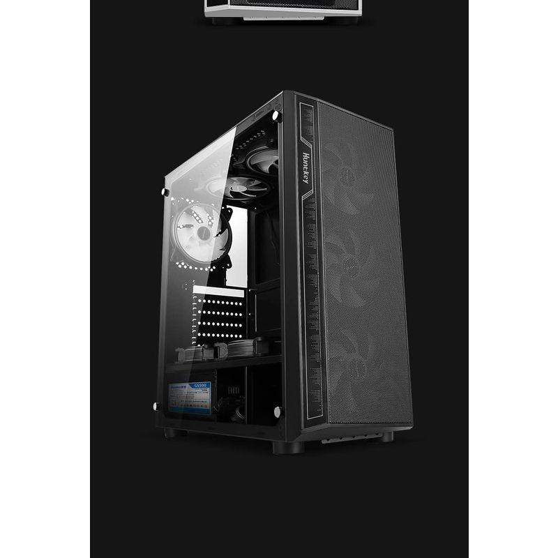 Huntkey 七色光る グラデーション 自作 pcケース ミドルタワー型PC Huntkey 七色光る グラデーション 自作 pcケース ミドルタワー型PC