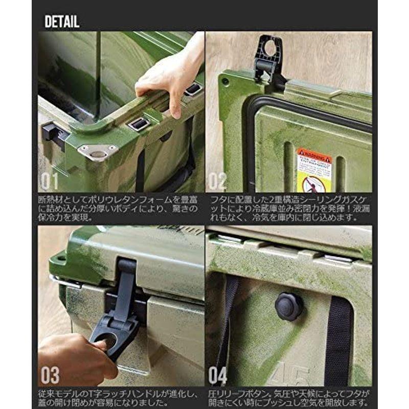 【初期/レア】 アイスランド クーラーボックス Deelight iceland cooler box カーキ / 45QT / 42.6L 【WSO5681390383】(20564円)