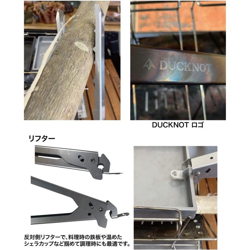 外箱不良宅配便送料無料 DUCKNOT 薪バサミ レザーベルト付き 火バサミ 炭バサミ ステンレス 日本製 リフター (ブラック) 通販 薪バサミ 火バサミ 炭バサミ