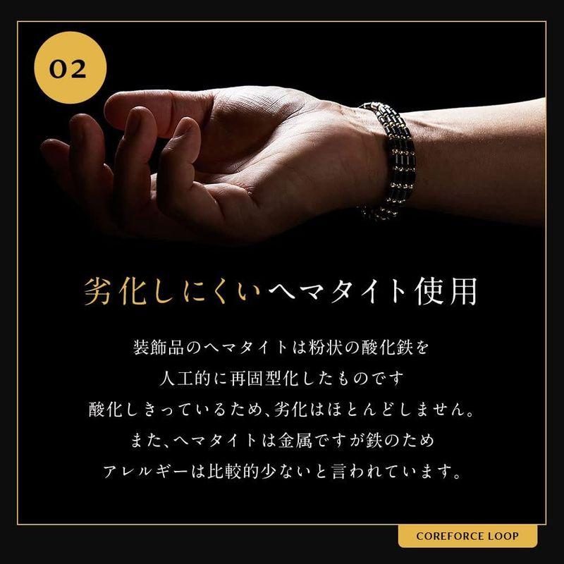 匿名配送 コアフォース COREFORCE 磁気ブレスレット ネックレス アンクレット ループ ブラック 70cm ヘマタイト 中島常幸プロ愛用 体幹 【WSO6290682315】(22770円)