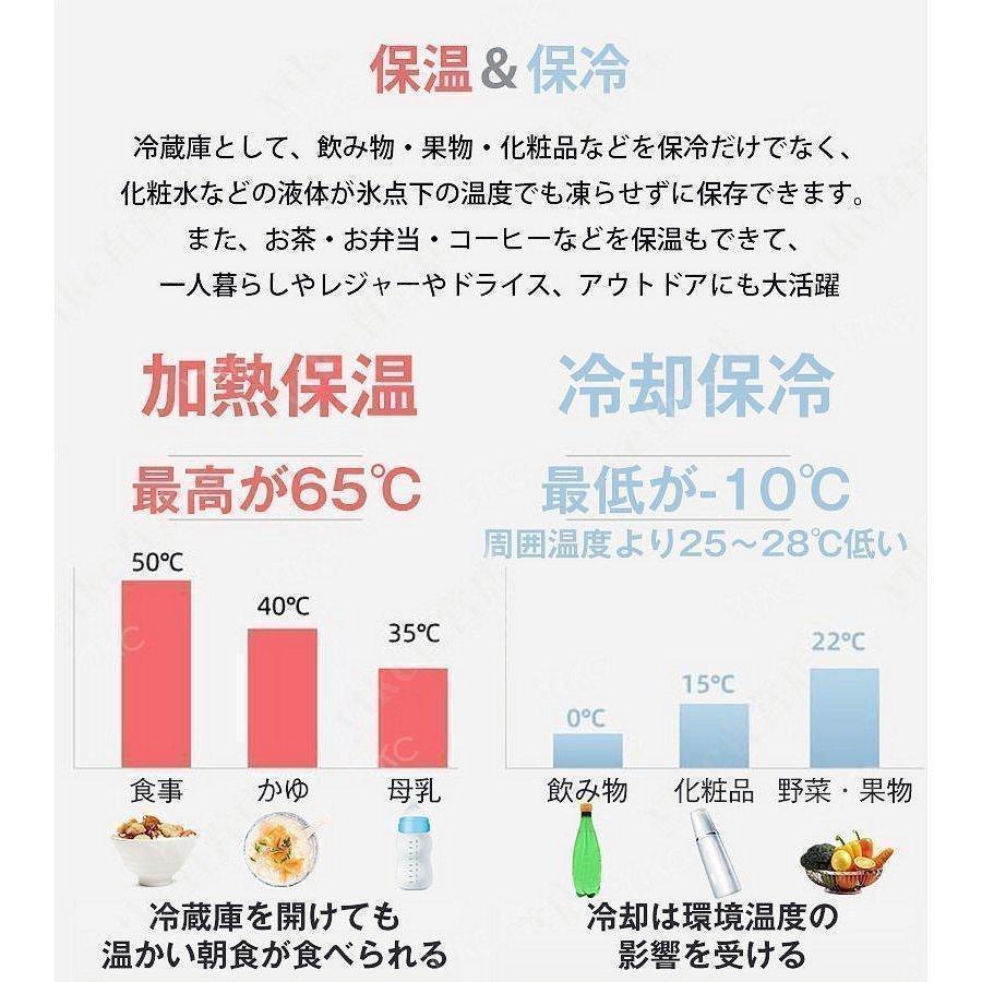 車載 冷温庫 温冷庫 12L 電子保冷保温ボックス ポータブル 小型冷蔵庫 保冷庫 保温庫 アウトドア 家庭用 車載用 ac dc 対応可能｜smilysmilyshop｜03