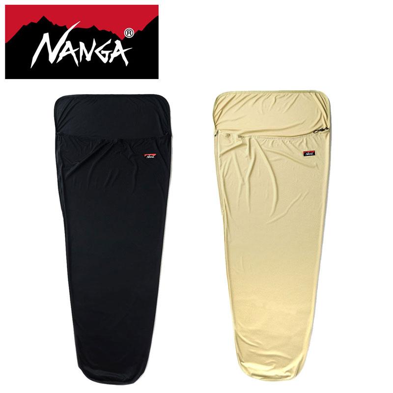 NANGA ナンガ SLEEPING BAG INNER SHEET スリーピング バッグ インナー シーツ BLK ブラック BEG ベージュ n12r アウトドアショップ スモーク