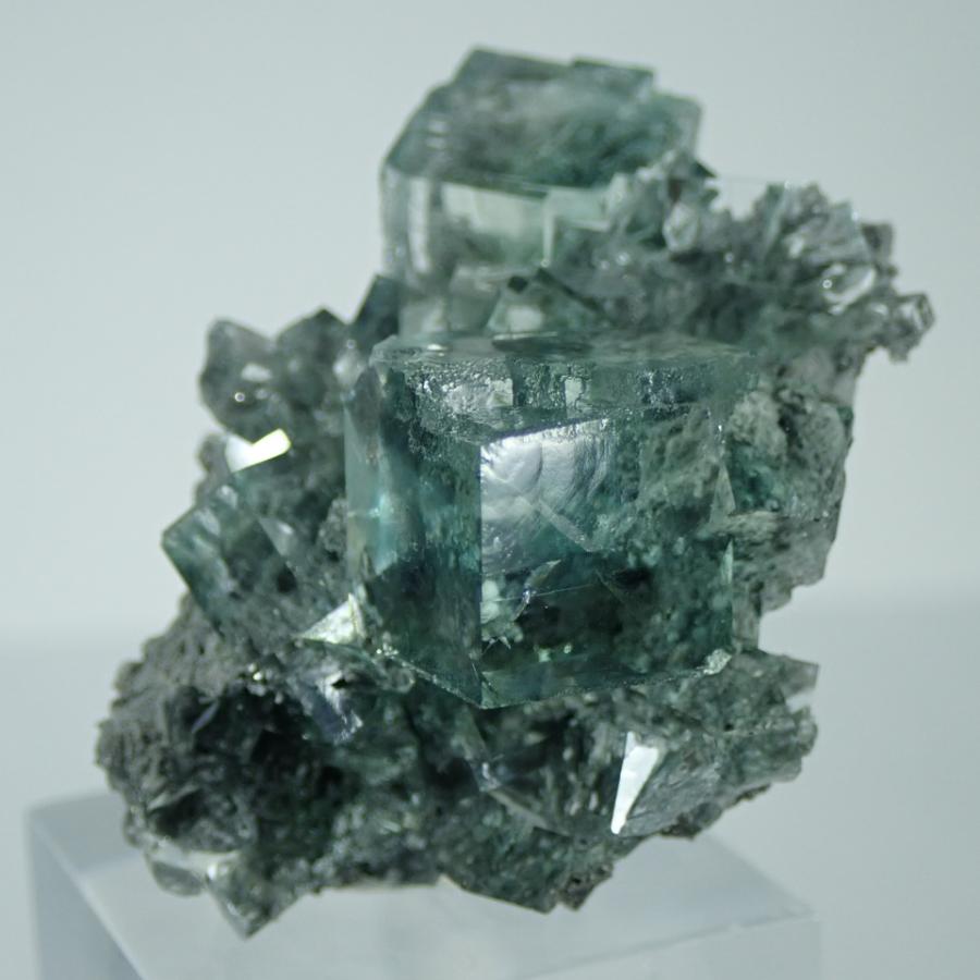 フローライト 原石 中国 湖南省 香花鋪鉱山産 蛍石 天然石 鉱物 パワーストーン OXV813