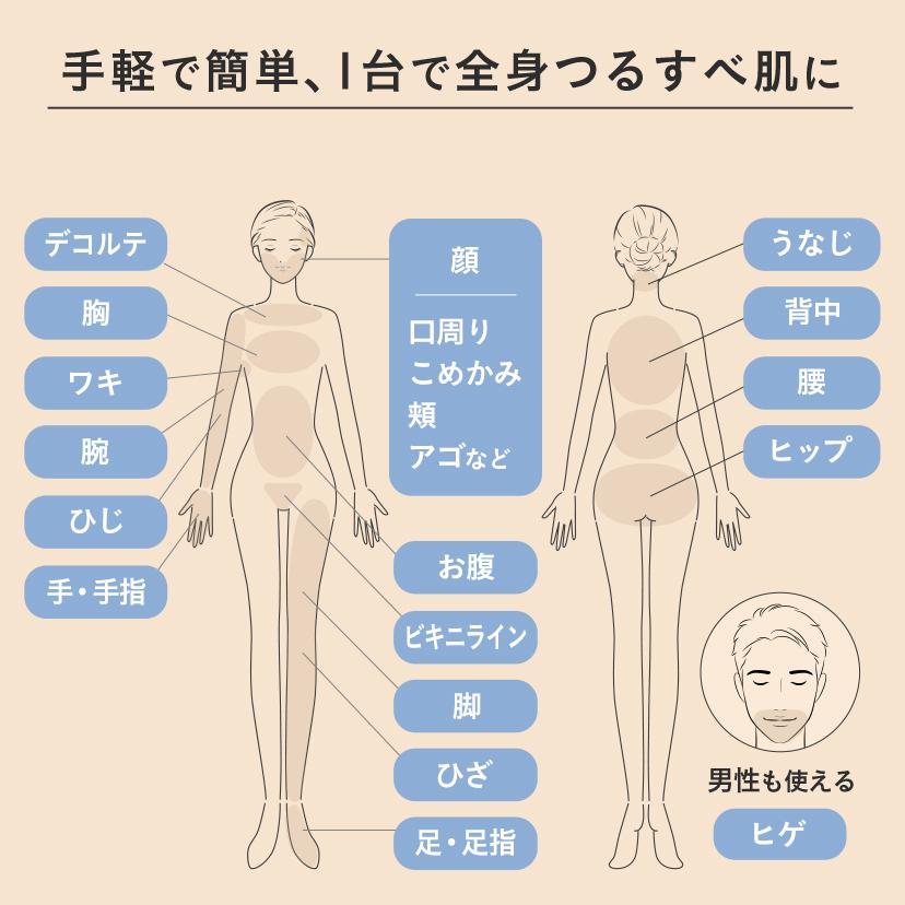 脱毛器 痛みレス コンパクト 可愛い 小型 軽量 Bare Pop ムダ毛 脱毛ケア 全身スピーディー脱毛 光脱毛器 脱毛 メンズ脱毛器 家庭用脱毛器 スムーズスキン公式の画像