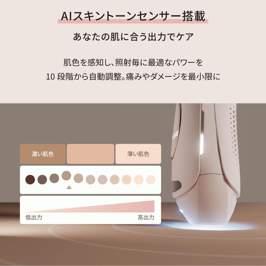 脱毛器 光美容器 全身脱毛 VIO対応 ヒゲ 顔 サファイア冷却 女性 男性