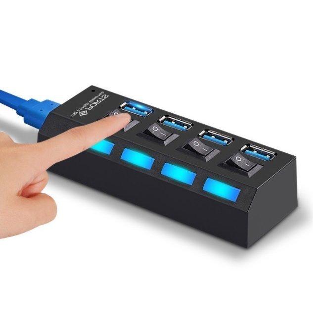 USBハブ 3.0 AC電源付き 4ポート 充電 セルフパワー usbコンセント