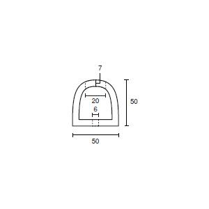 カーストッパー　車止め　穴２つ付き　50mm×50mm×330mm |  | 01