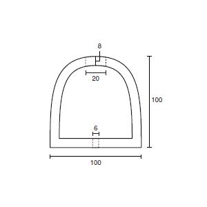 カーストッパー　車止め　穴２つ付き　100mm×100mm×330mm |  | 01