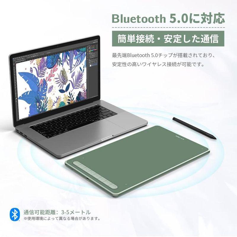 XPPen ペンタブ Deco LW ワイヤレス Bluetooth対応 板タブ ペンタブレット 10x6インチ X3チップ搭載ペン付 傾き｜smuk｜04